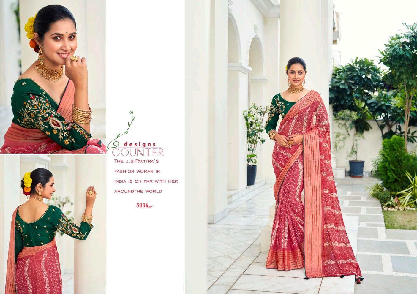Abhijeet 2 By 5D Designer Printed Chiffon Saree Catalog
